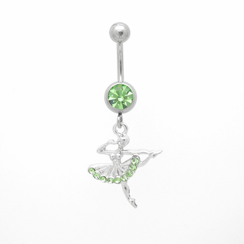 Ballet Girl Belly Button Rings-Belly Rings-4-Glitters