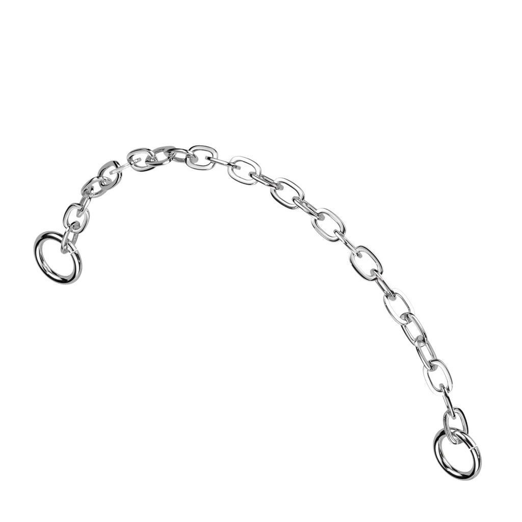 316L Surgical Steel Piercing Connector Chain-Ear Chains-1-Glitters