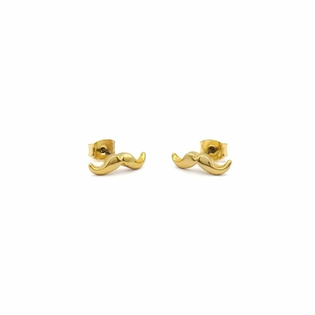 Mustache Stud Earrings