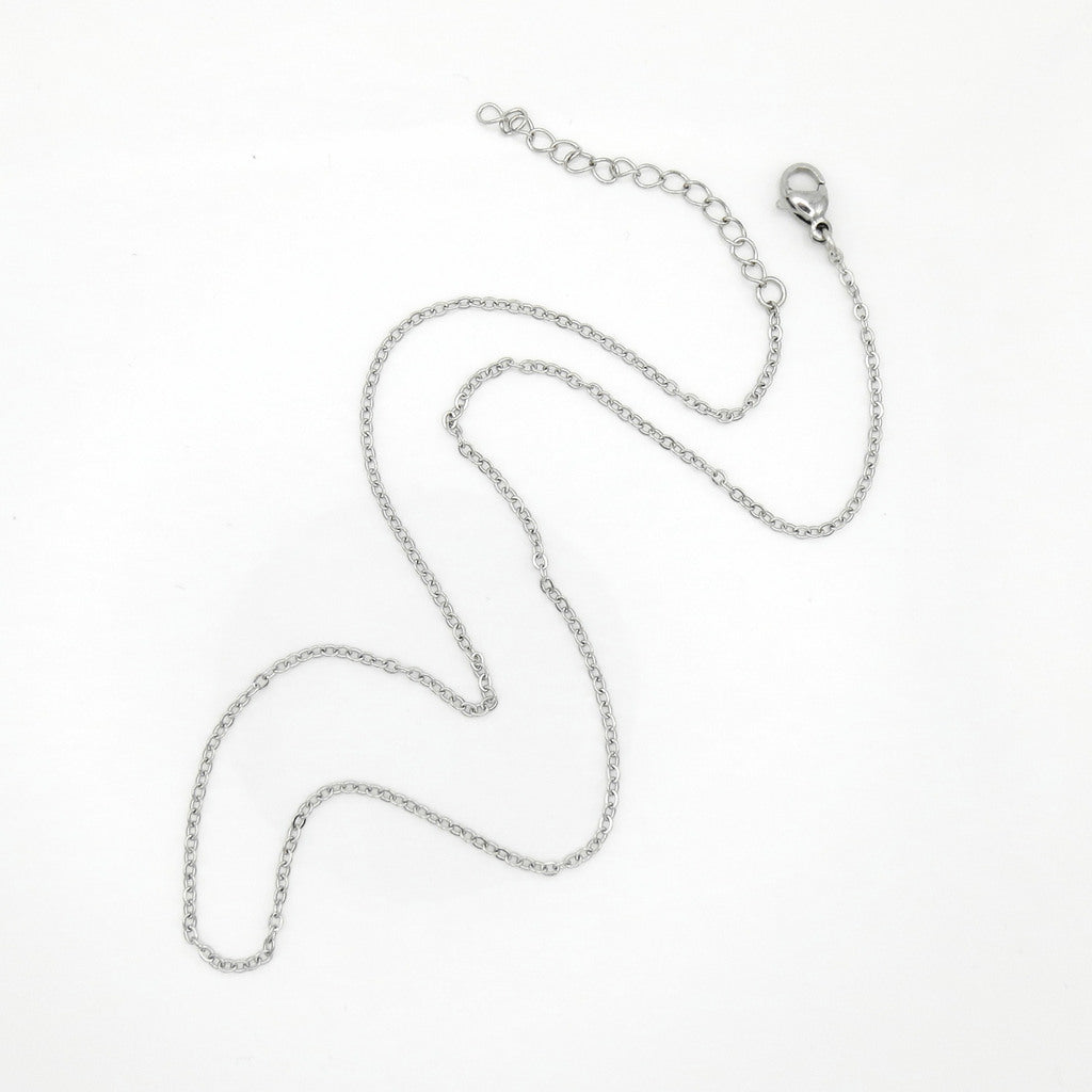 Stainless Steel Cable Chain Necklace - 1.5mm Width-Stainless Steel Chains-4-Glitters