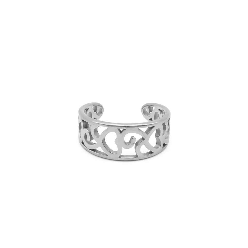 Stainless Steel Hollow Filigree Band Toe Ring-Toe Ring-3-Glitters