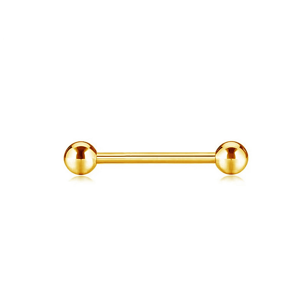 Internally Threaded Titanium Barbells - Tongue | Nipple-Nipple Barbells-3-Glitters