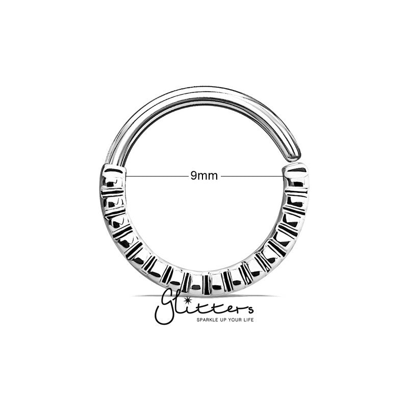 Grooved Half Circle Bendable Nose Septum and Ear Cartilage Hoops-Body Piercing Jewellery, Cartilage, Nose, Septum Ring-ns0072-2_New_b384278c-ac79-4bd0-bf84-e2075ed76909-Glitters
