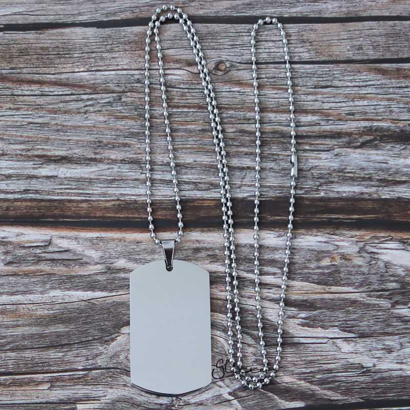 Personalized Stainless Steel Necklace Dog Tag Pendant + Engraving Custom Message-Best Sellers, Engraved Dog Tag, Engraved Tag, Engraving, Personalized-sp0001_1000-04_00a56fde-f5ad-42bd-95c5-4843a7be4e80-Glitters