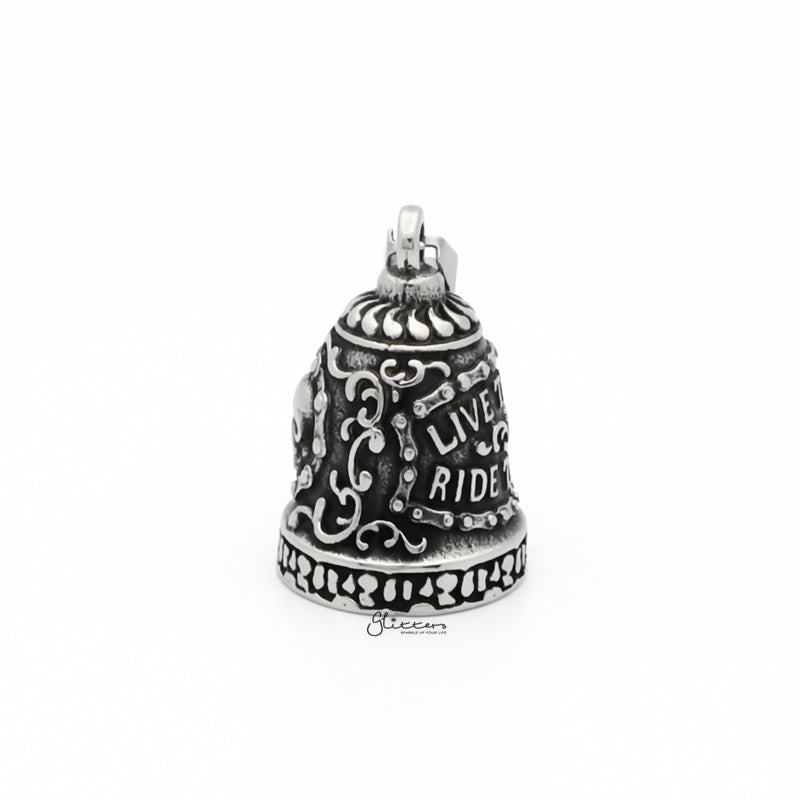 Ghost Rider Stainless Steel Bell Pendant-Jewellery, Men's Jewellery, Men's Necklace, Necklaces, Pendants, Stainless Steel, Stainless Steel Pendant-sp0296-3_1-Glitters