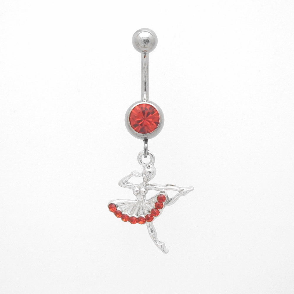 Ballet Girl Belly Button Rings-Belly Rings-1-Glitters