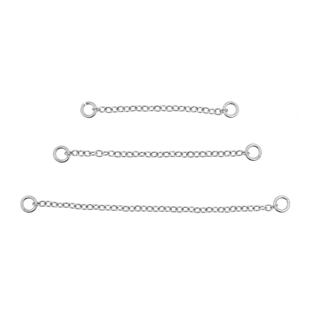316L Surgical Steel Piercing Connector Chain-Ear Chains-5-Glitters