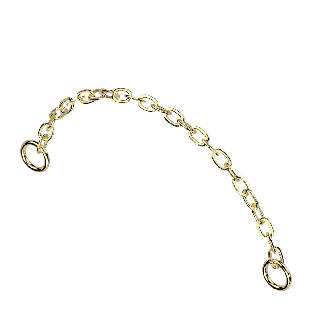 316L Surgical Steel Piercing Connector Chain-Ear Chains-2-Glitters