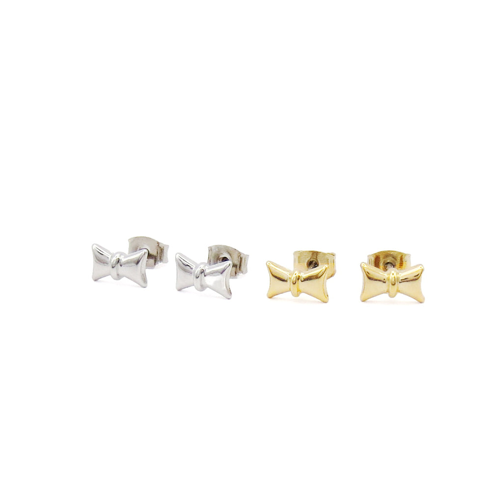 Minimalist Bowknot Stud Earrings