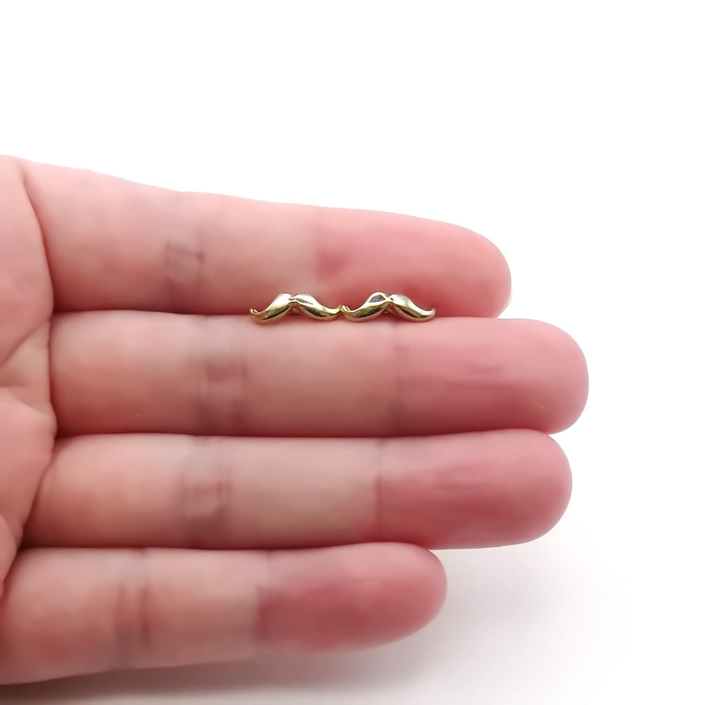 Mustache Stud Earrings