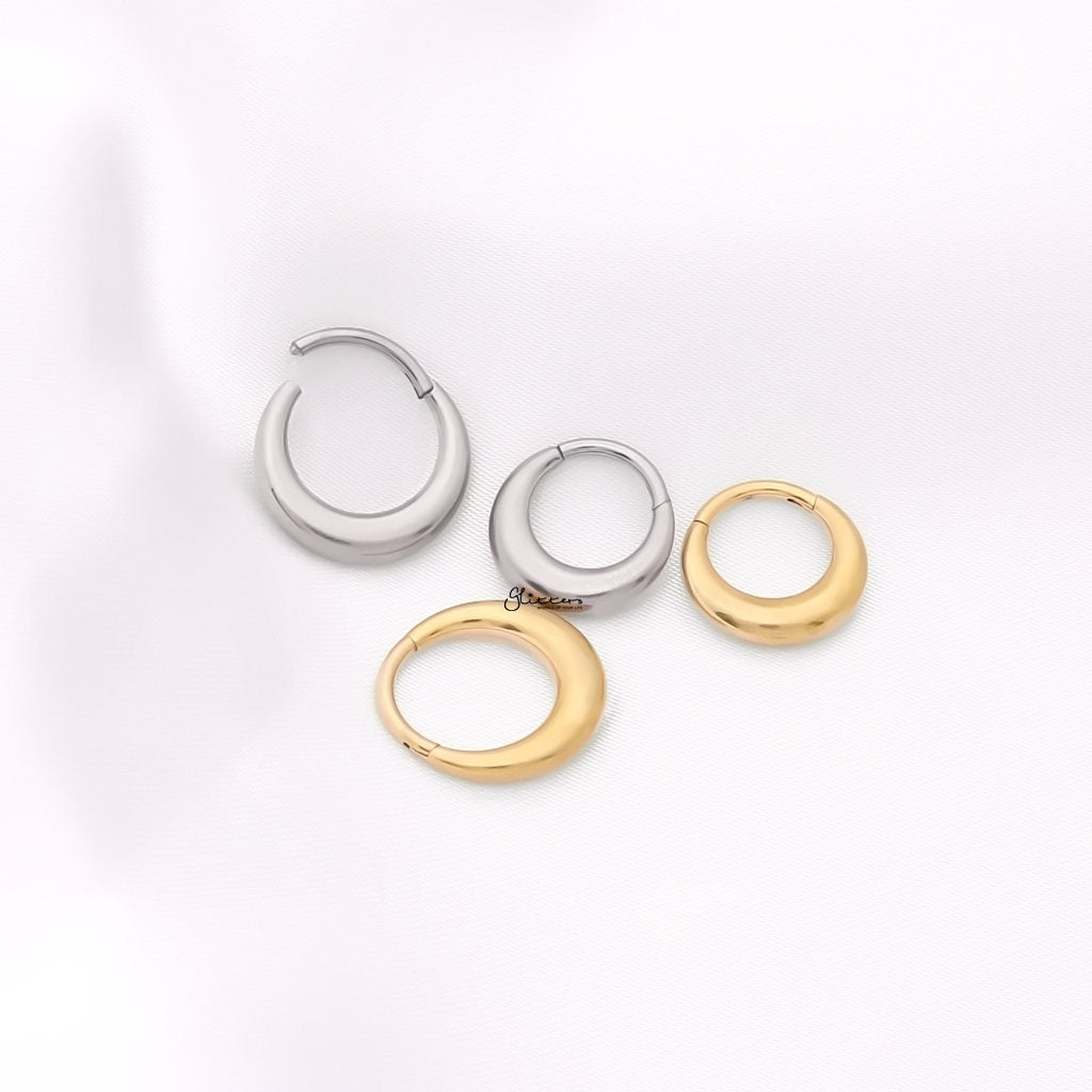 Titanium Thick Hinged Segment Hoop Ring - Silver-Septum Rings-3-Glitters