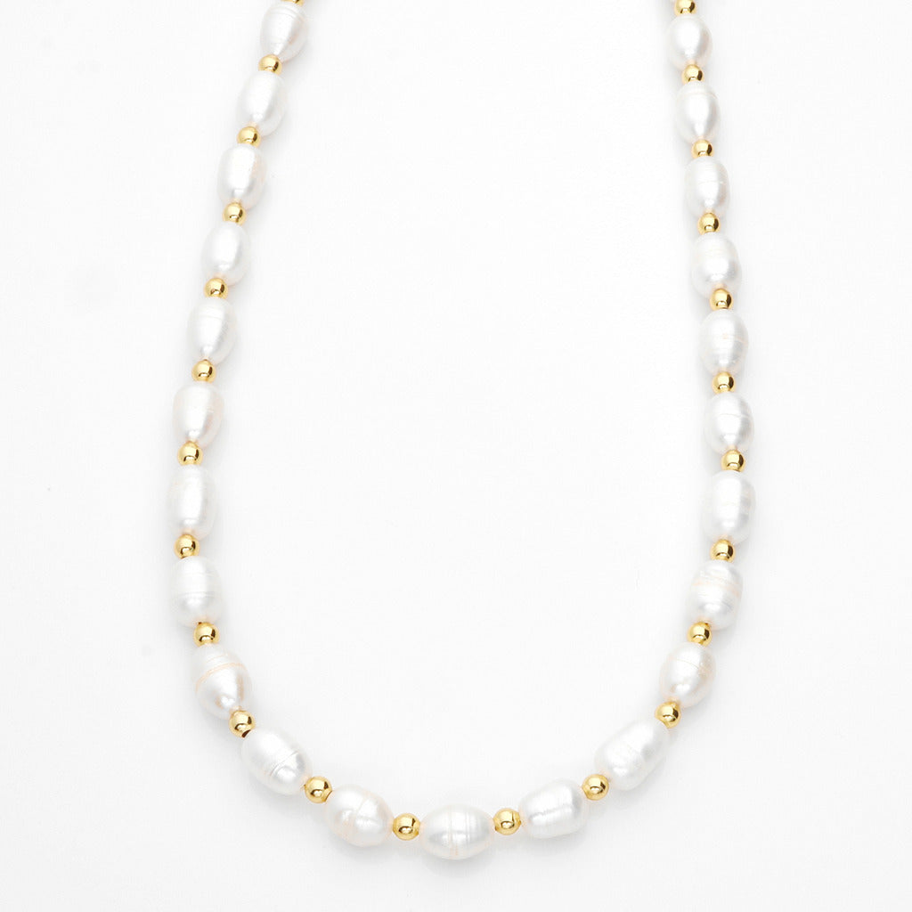 Freshwater Pearl Choker Necklace-Necklaces-1-Glitters