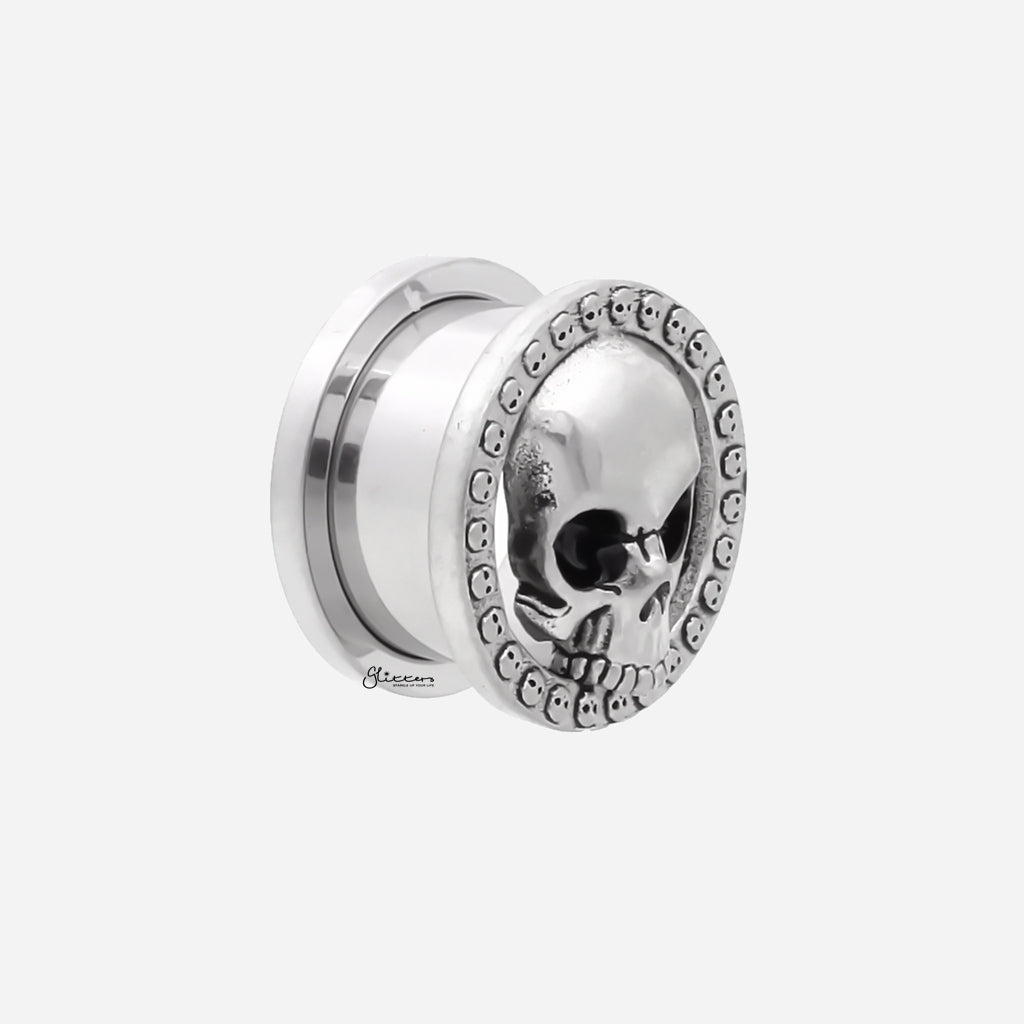 Skull Screw Fit Tunnel Ear Plug-Tunnels-3-Glitters