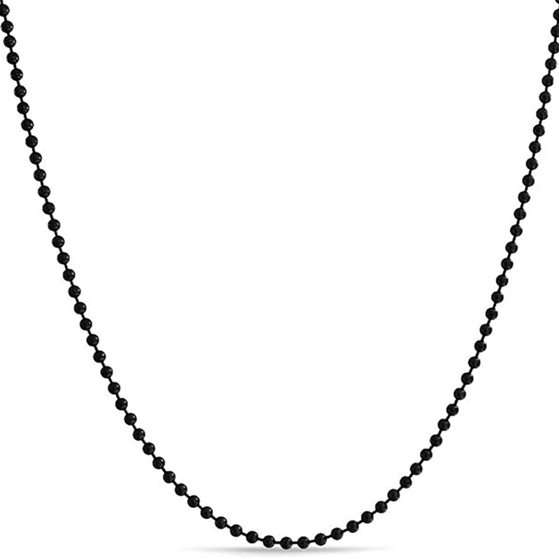 Stainless Steel Ball Chain - Silver | Gold | Black-Jewellery, Necklaces, Pendant Chain, Stainless Steel, Stainless Steel Chain-SP01-K01-Glitters
