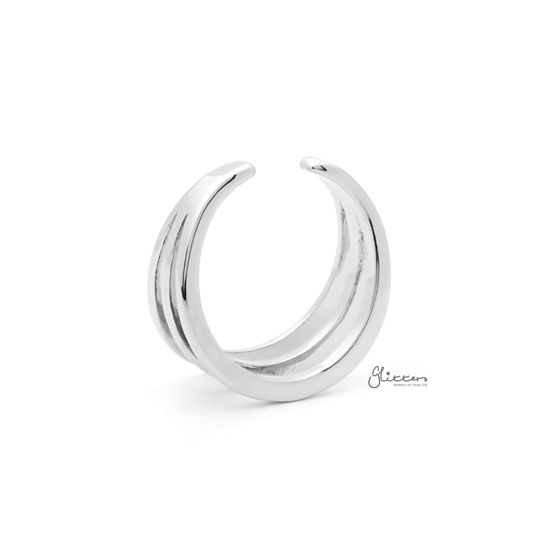 Three Lines Plain Band Toe Ring - Silver-Jewellery, Toe Ring, Women's Jewellery-TOR0007-S4_800-Glitters